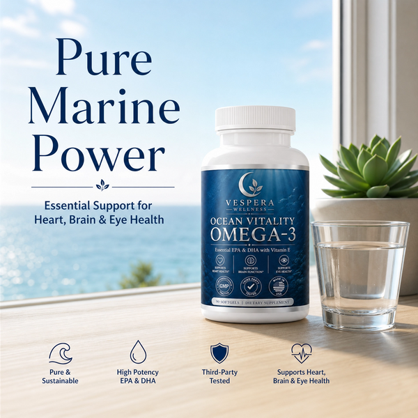 Vespera Ocean Vitality Omega-3 + Vitamin E - 90 Kapseln